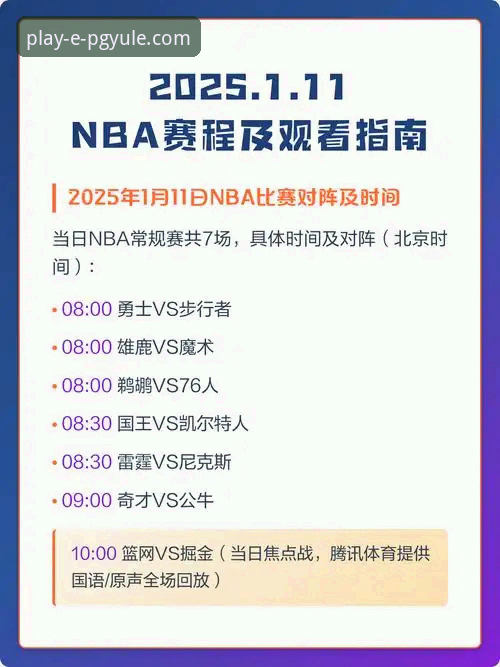NBA焦点战深度解析与PG娱乐平台观赛体验完整指南